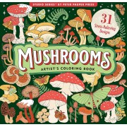 Mushrooms Adult Coloring Book